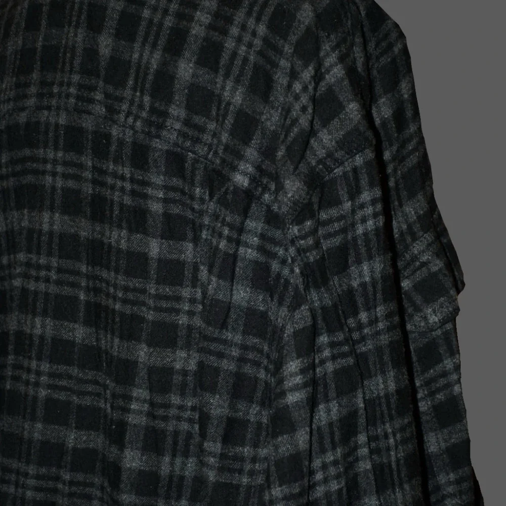 George Black Plaid Casual Button Down Shirt - Picture 3 of 4